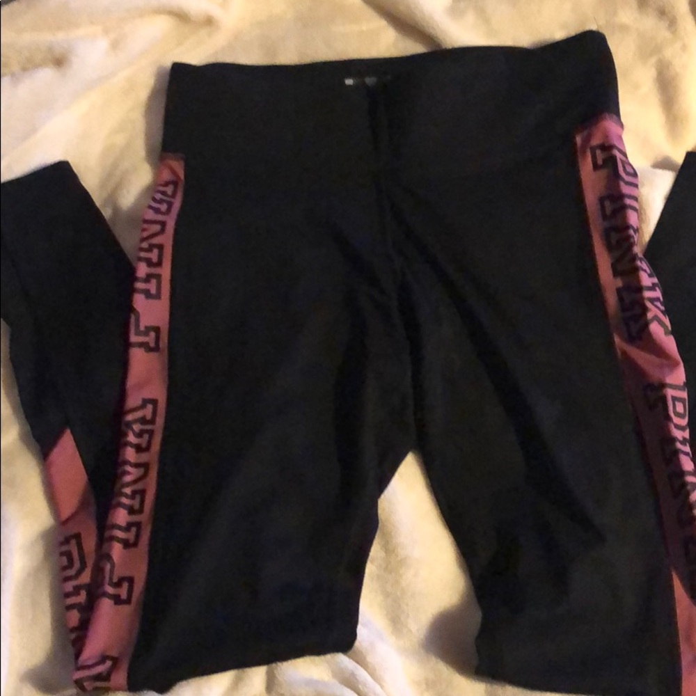 Pink Victoria’s Secret yoga pants